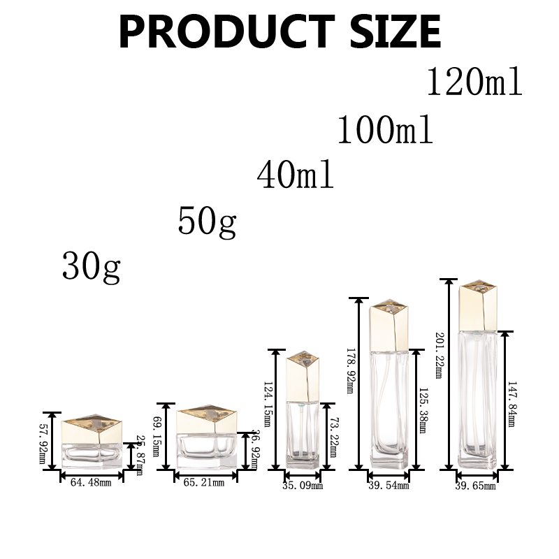 Glass Cosmetic Bottles